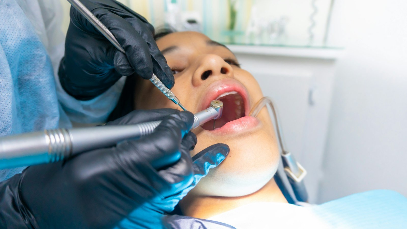 A careful, comfortable dental procedure in progress